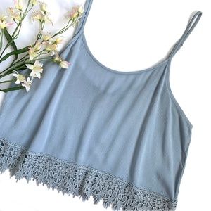 Forever 21 Crochet Crop Tank